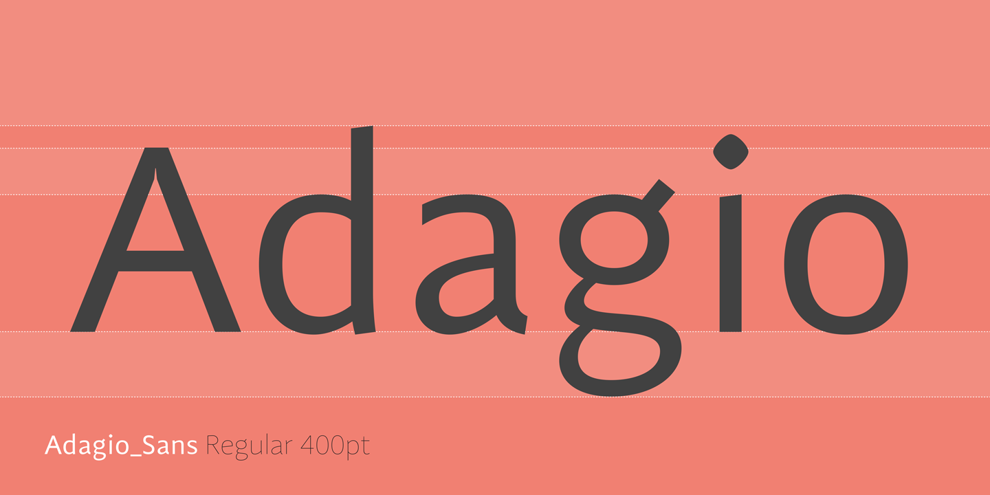 Font Adagio Sans